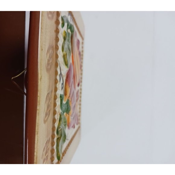 Tile Trivet Vintage Gourds Pumpkin Squash Leaves - Picture 6 of 7